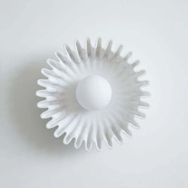 Skyler Unusual Round Marble Glass Wall Lamp