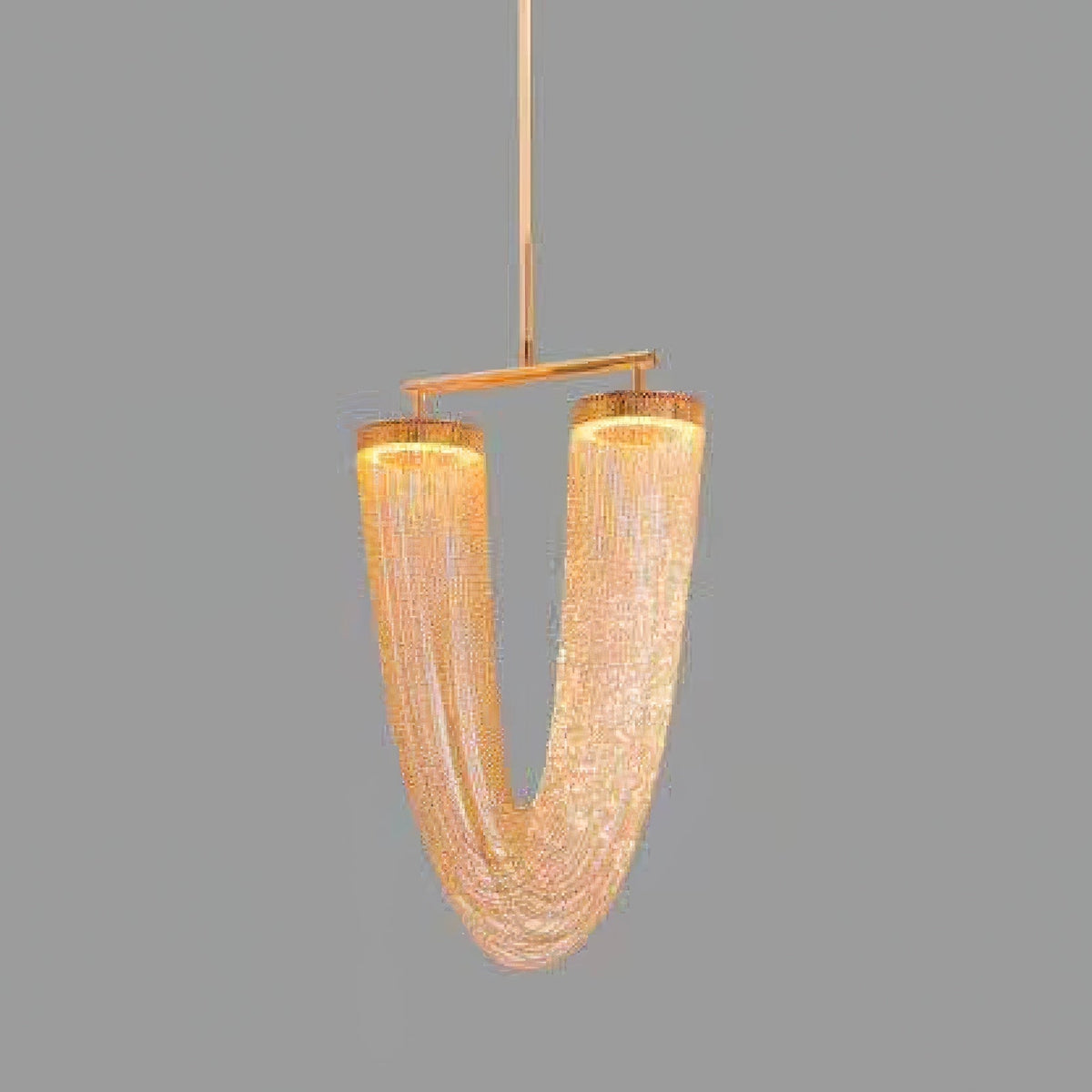 Apsht lámpara colgante de cadena de cobre escultórica moderna