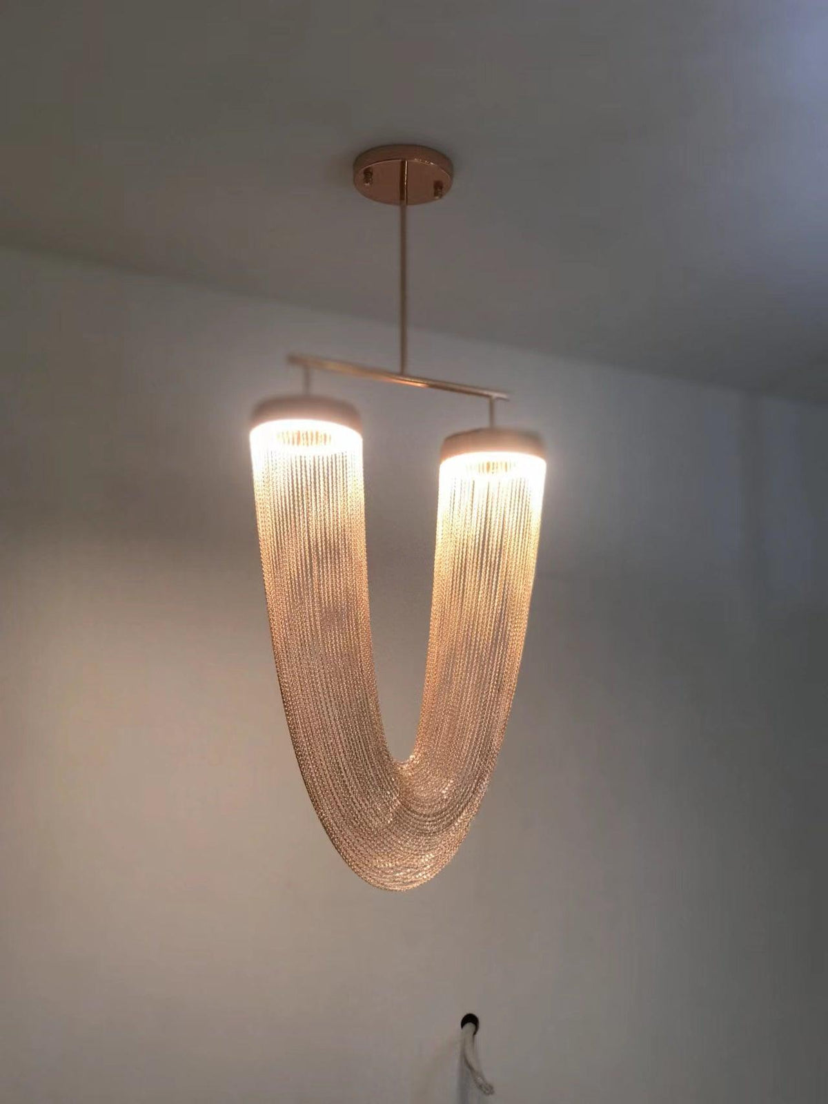 Apsht lámpara colgante de cadena de cobre escultórica moderna