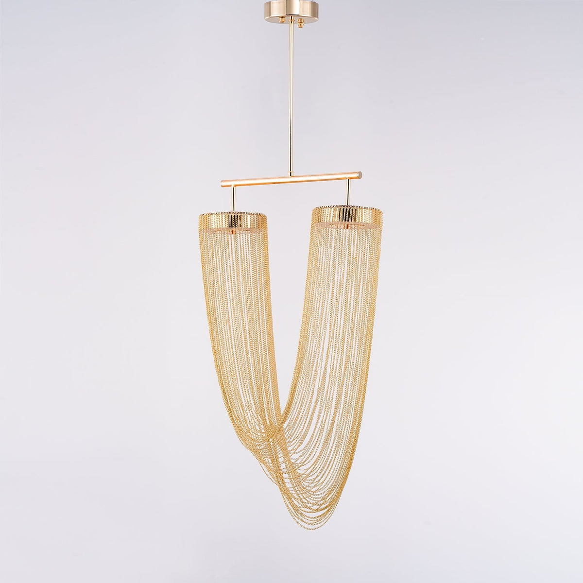 Apsht lámpara colgante de cadena de cobre escultórica moderna