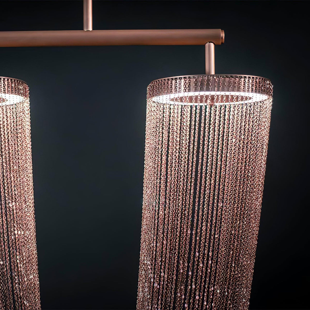 Apsht lámpara colgante de cadena de cobre escultórica moderna