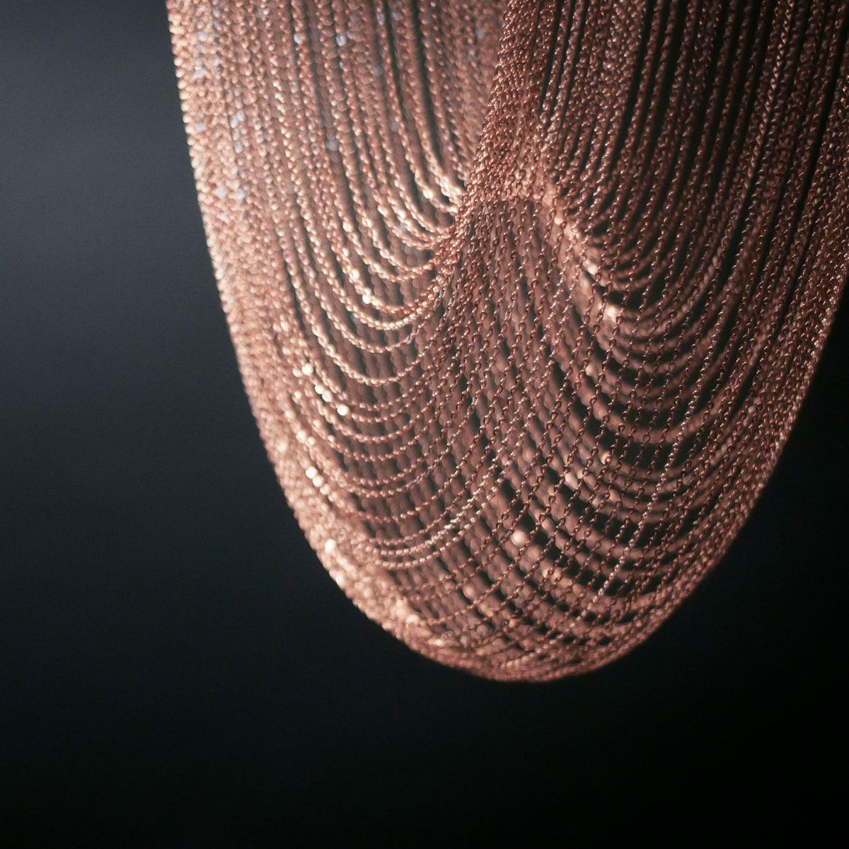 Apsht lámpara colgante de cadena de cobre escultórica moderna