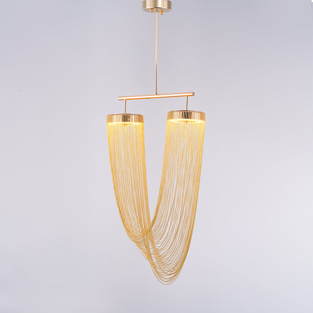 Apsht lámpara colgante de cadena de cobre escultórica moderna