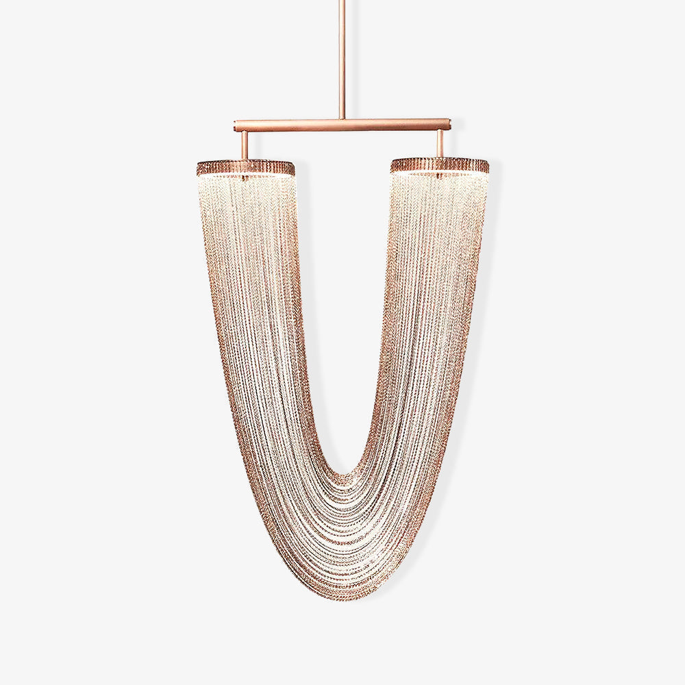 Apsht lámpara colgante de cadena de cobre escultórica moderna