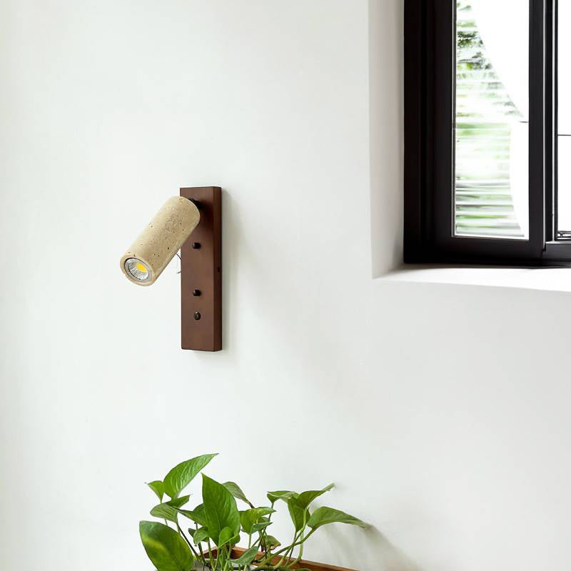 Noririse aplique de pared travertino amarillo madera