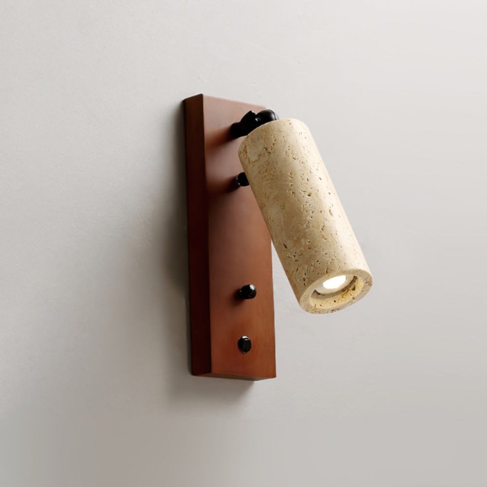 Noririse aplique de pared travertino amarillo madera