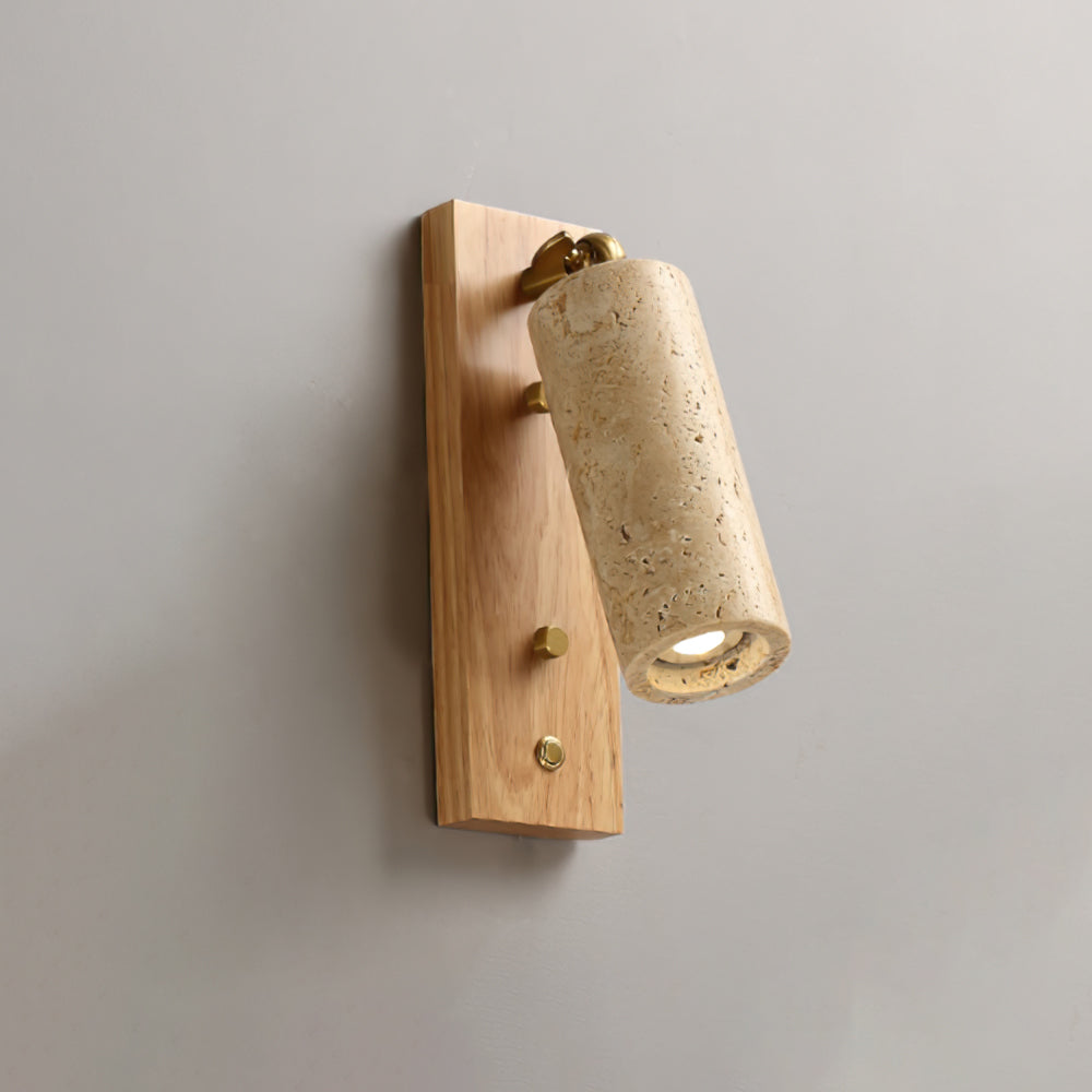 Noririse aplique de pared travertino amarillo madera