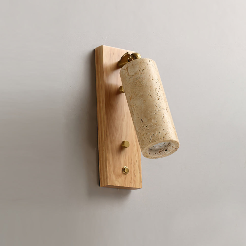 Noririse aplique de pared travertino amarillo madera