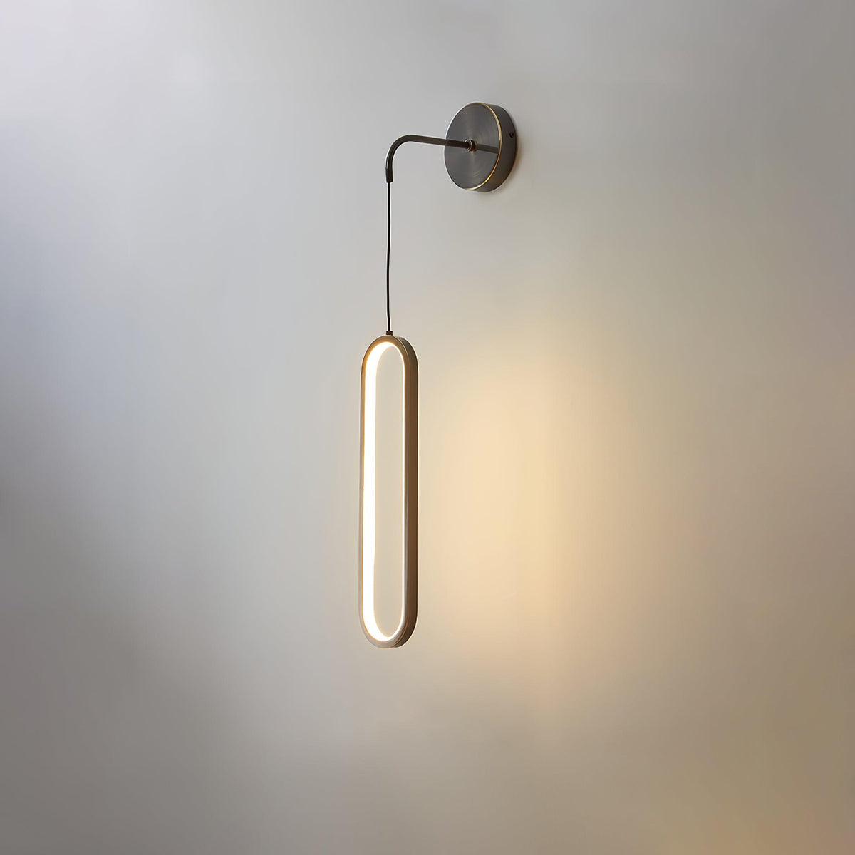 Solisenne aplique de pared LED de latón
