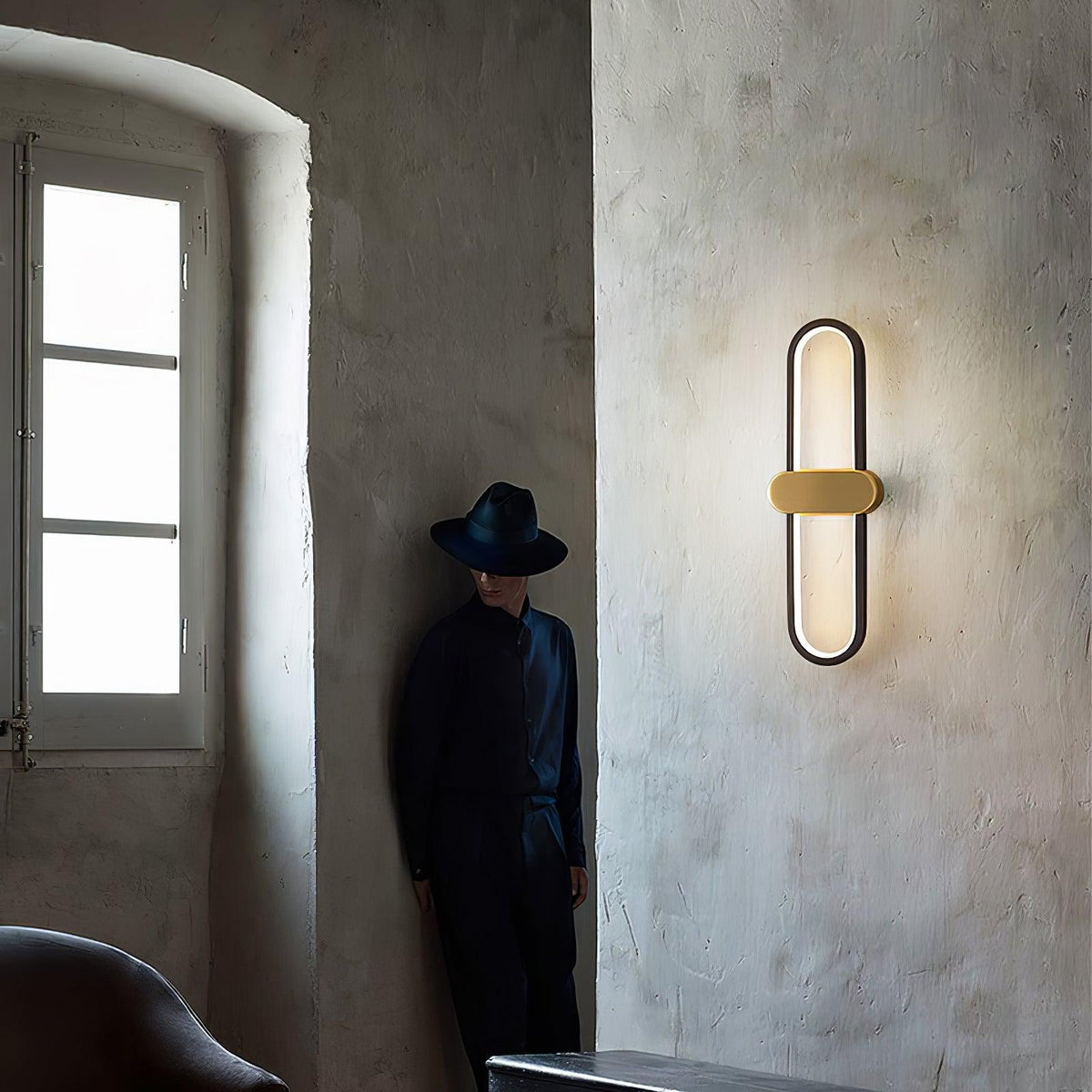 Avelon aplique de pared oval LED