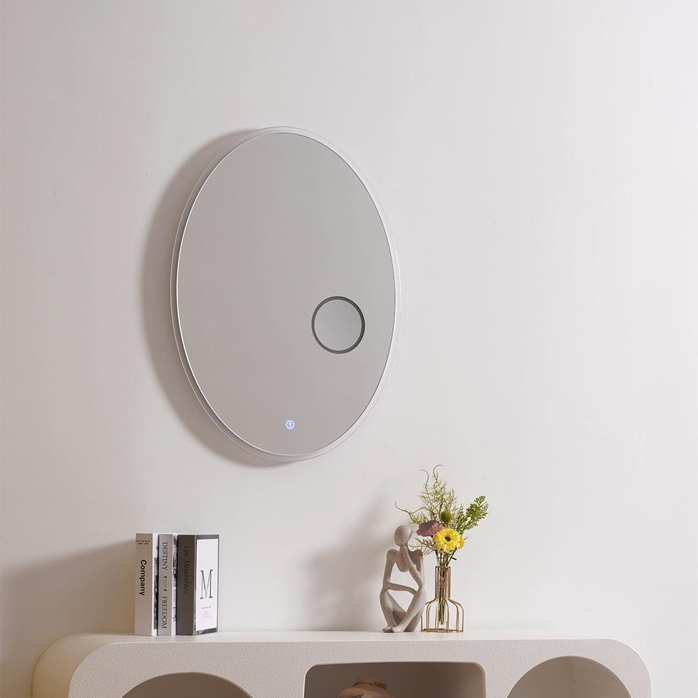 Ovariel aplique de pared oval con espejo de plástico