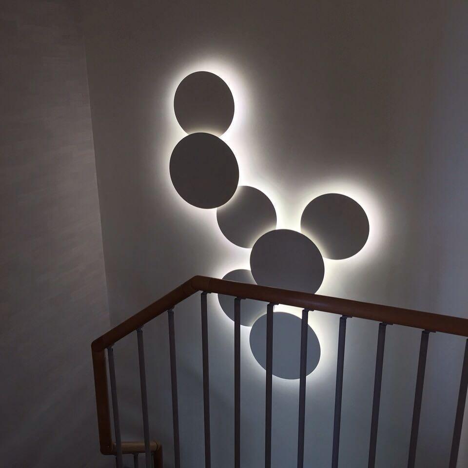 Arelis aplique de pared Geométrico Disco