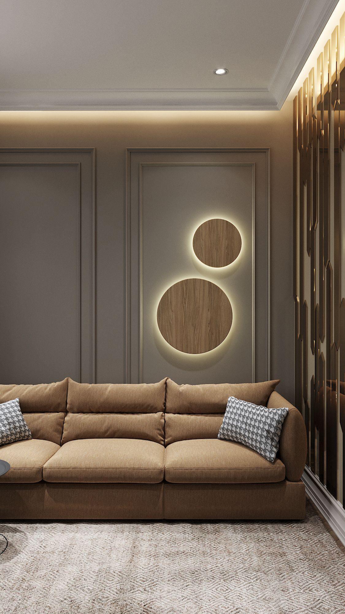 Arelis aplique de pared Geométrico Disco
