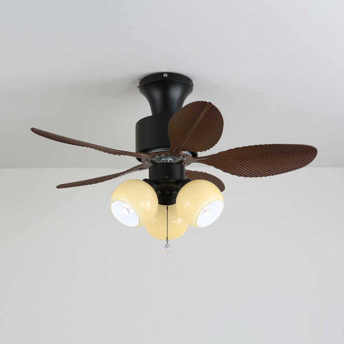 Althea ventilador de techo con luz Vintage de madera