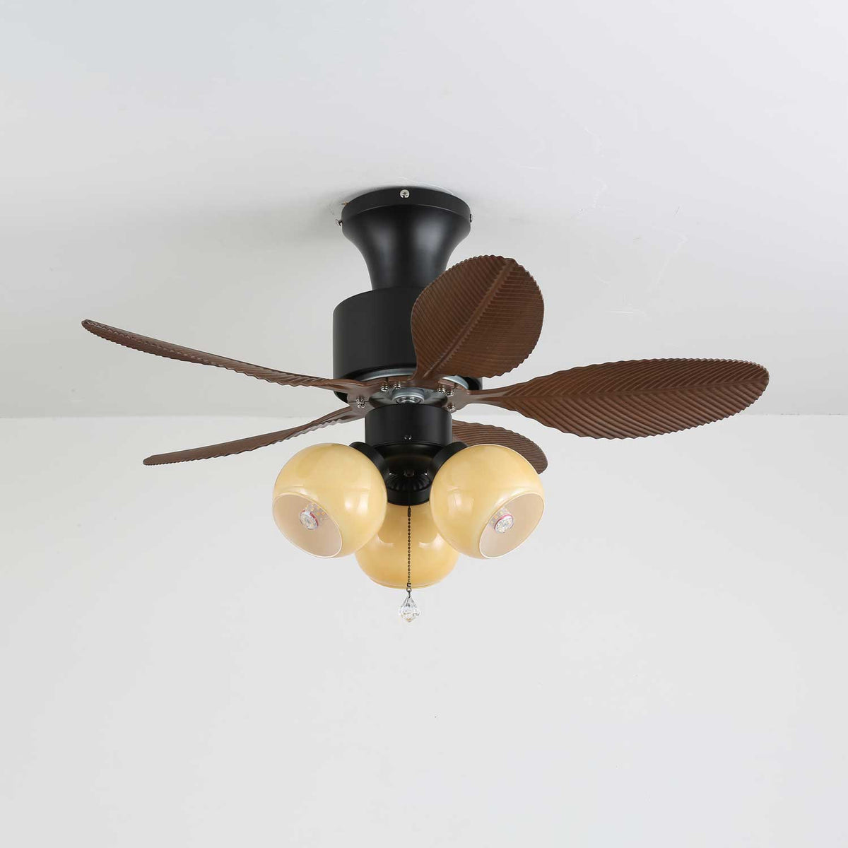 Althea ventilador de techo con luz Vintage de madera