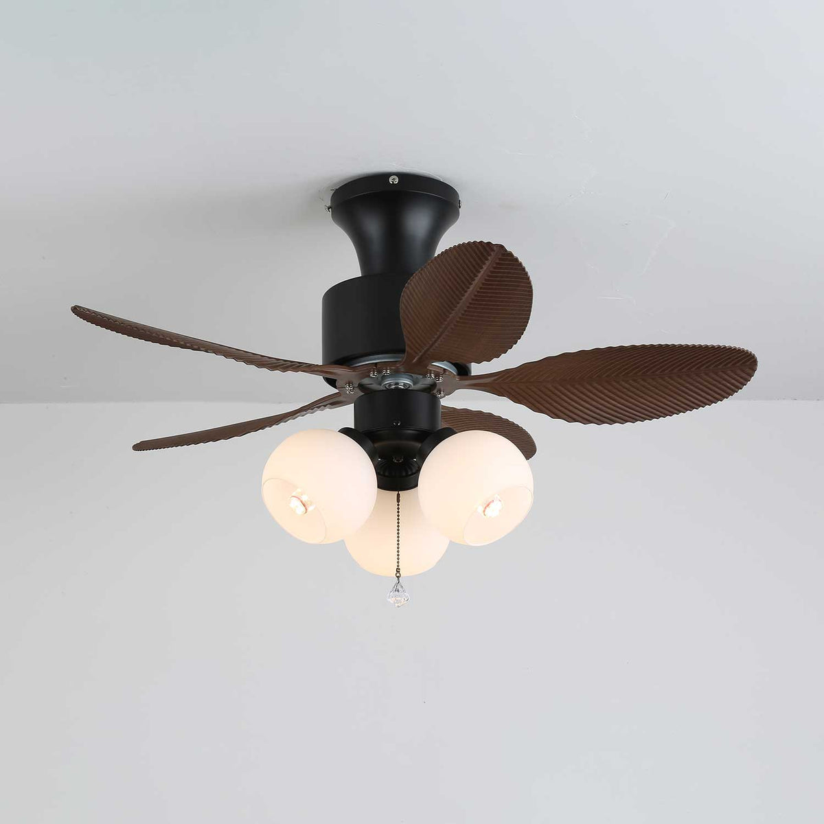 Althea ventilador de techo con luz Vintage de madera