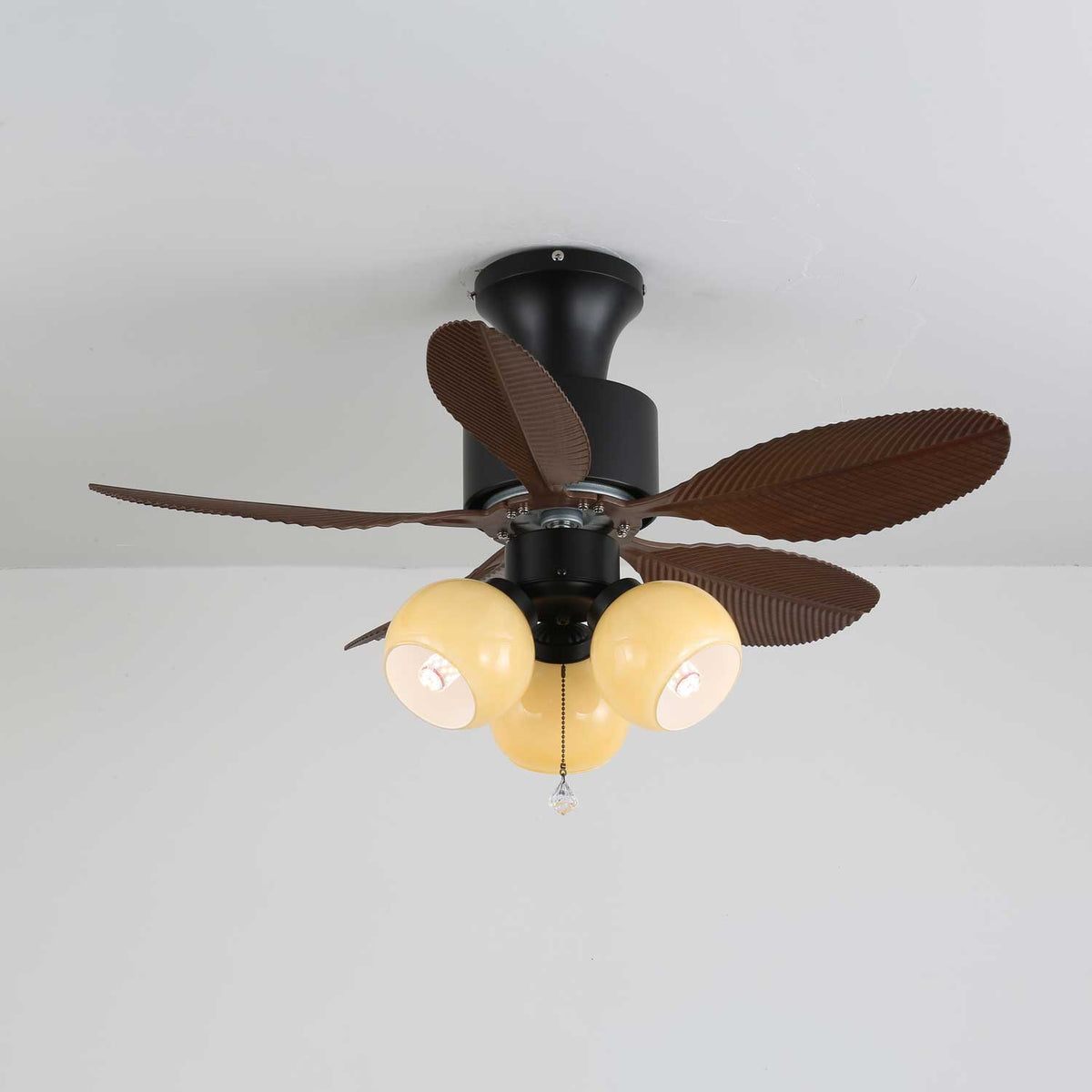Althea ventilador de techo con luz Vintage de madera