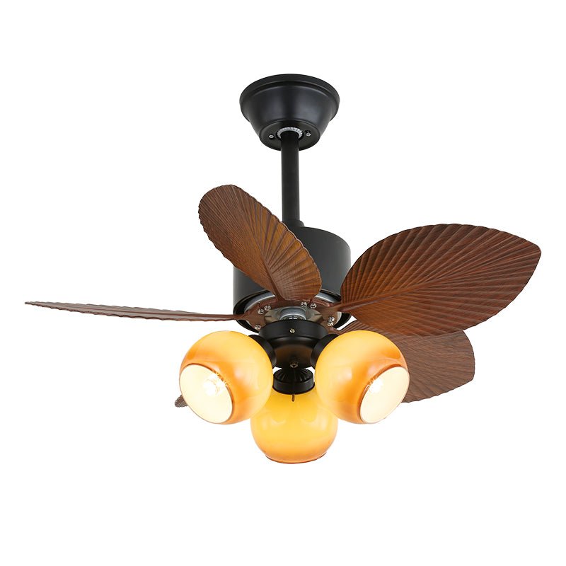 Alduena ventilador de techo con luz de madera tropical