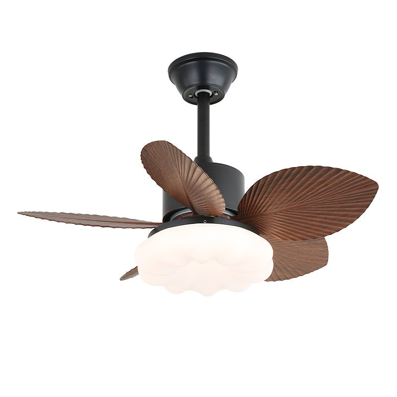 Alduena ventilador de techo con luz de madera tropical