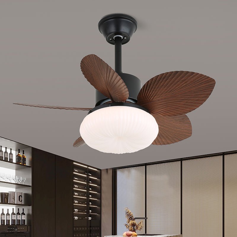 Alduena ventilador de techo con luz de madera tropical