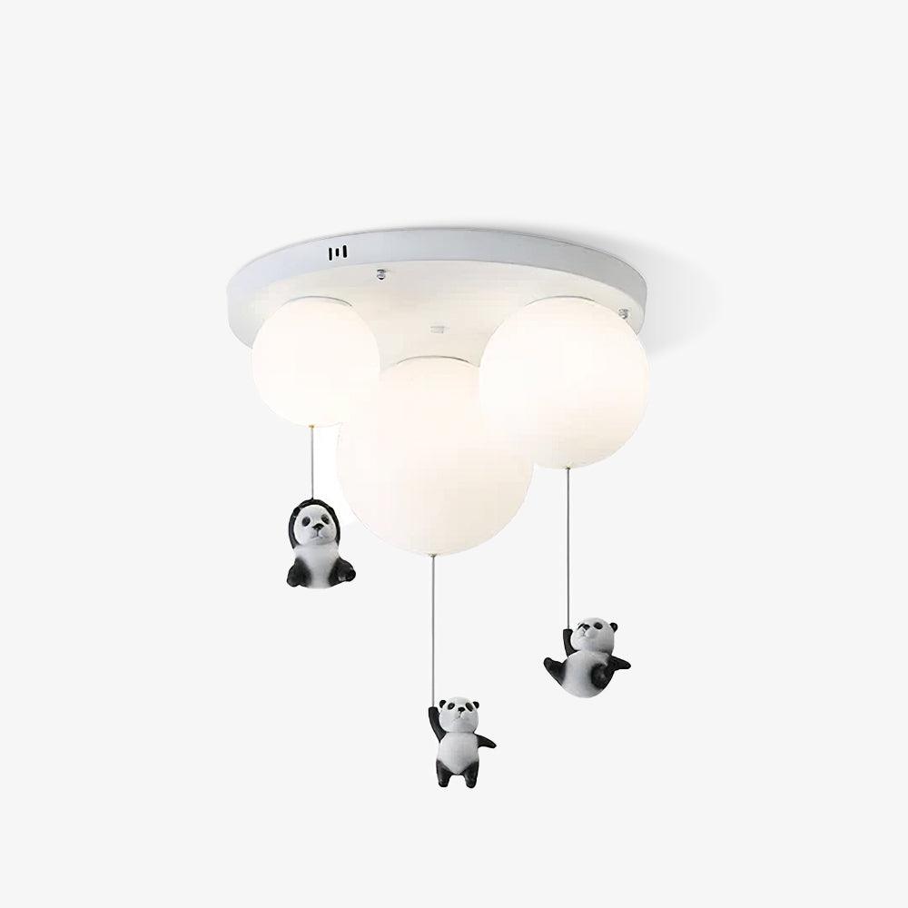 Yrath lámpara de techo elegancia Panda de vidrio