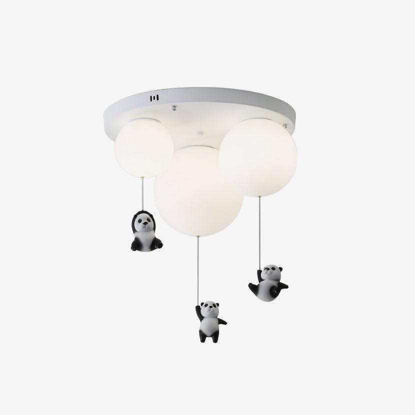 Yrath lámpara de techo elegancia Panda de vidrio