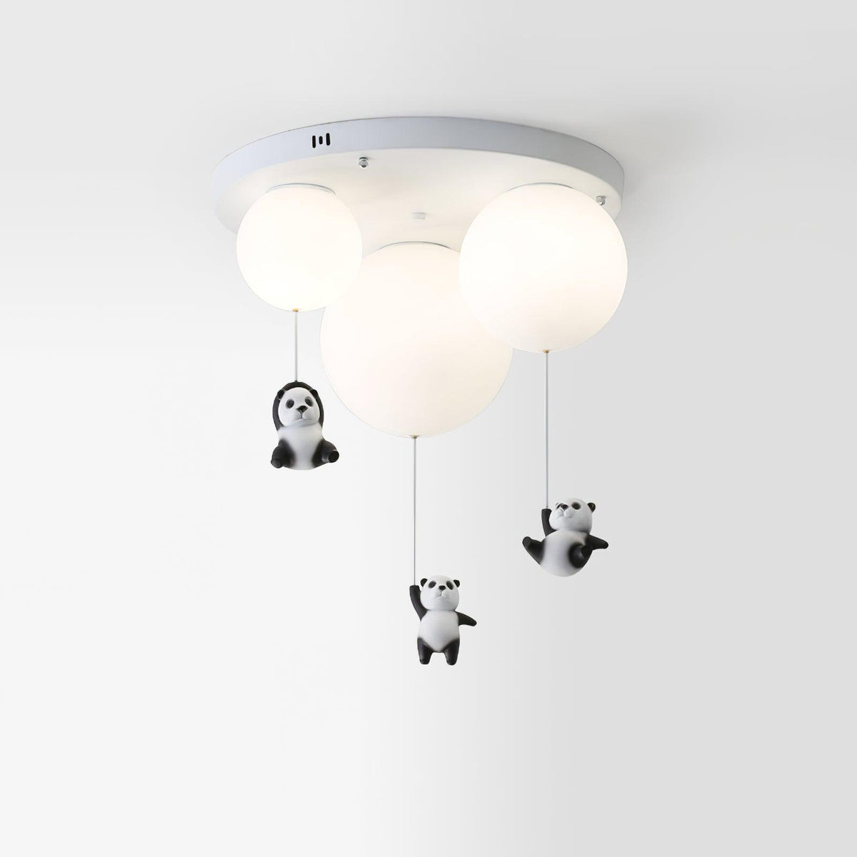 Yrath lámpara de techo elegancia Panda de vidrio