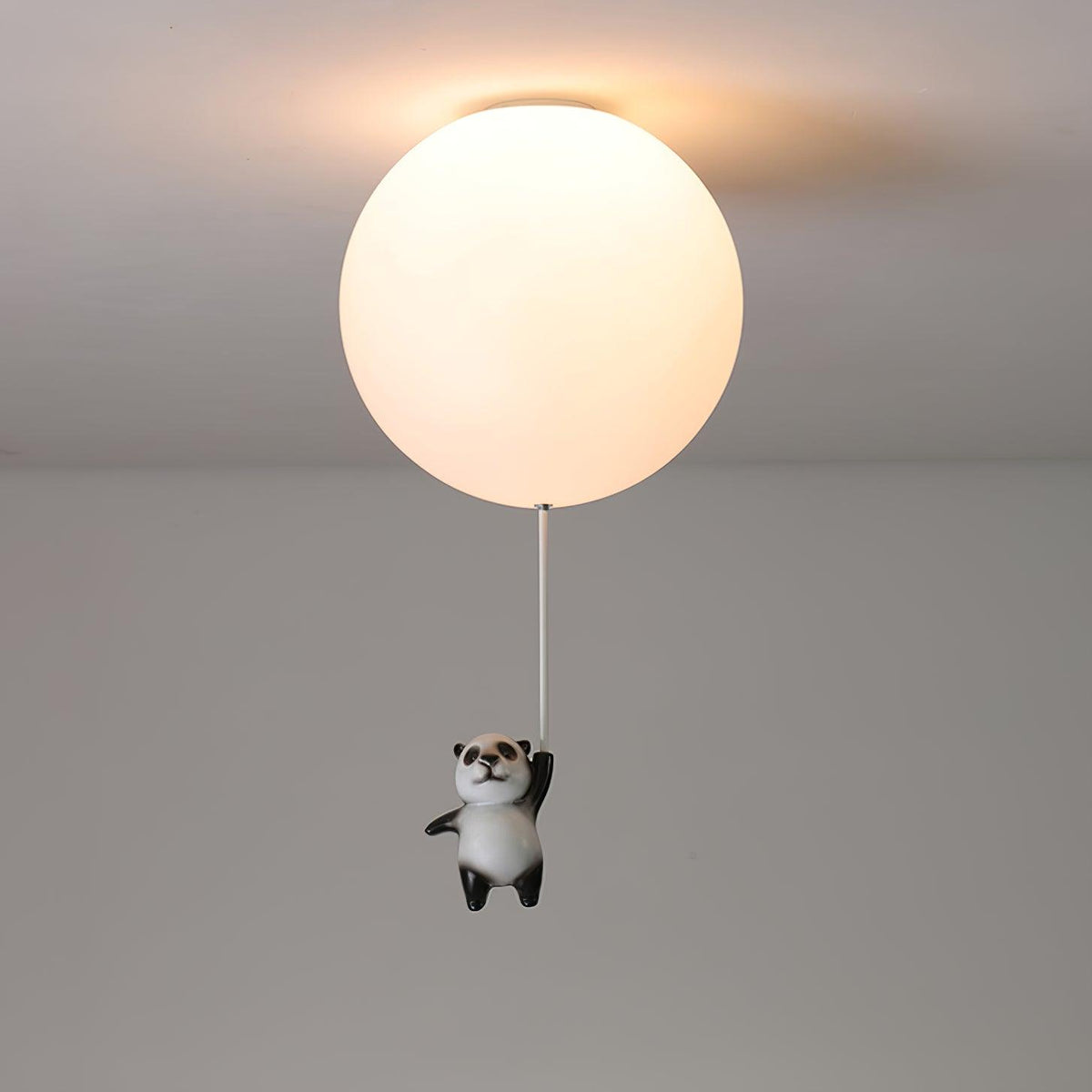 Yrath lámpara de techo elegancia Panda de vidrio