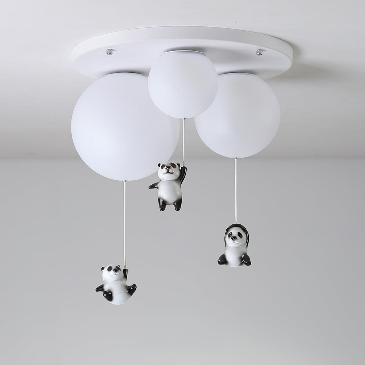 Yrath lámpara de techo elegancia Panda de vidrio