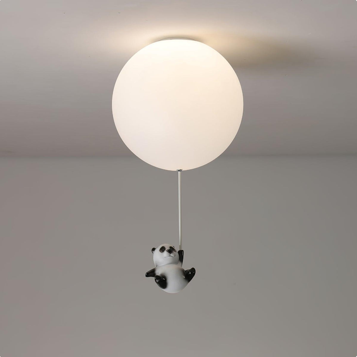 Yrath lámpara de techo elegancia Panda de vidrio