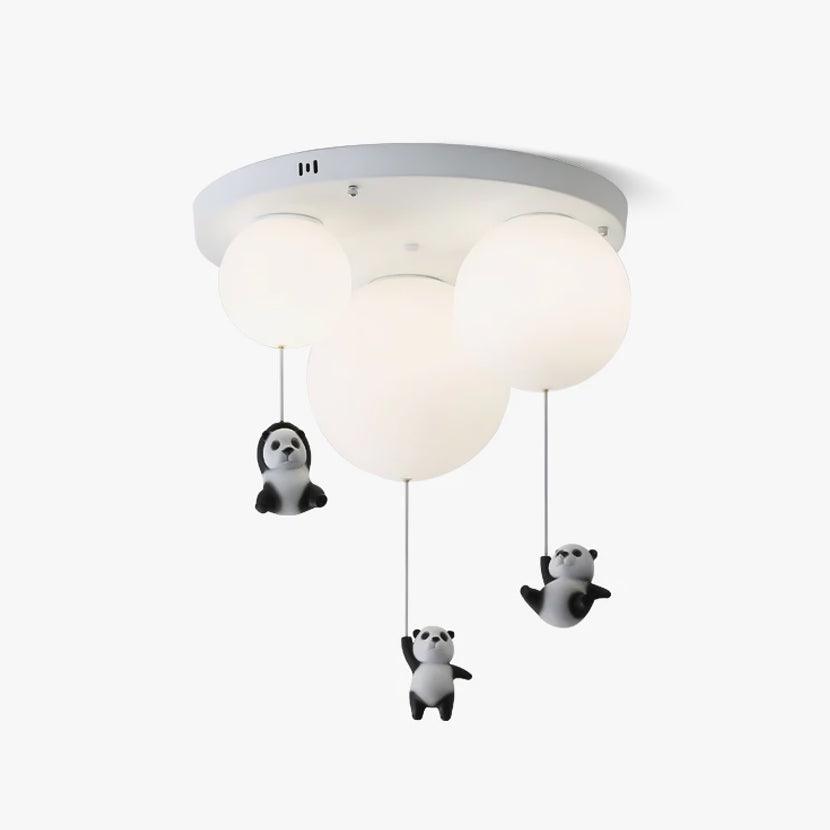 Yrath lámpara de techo elegancia Panda de vidrio