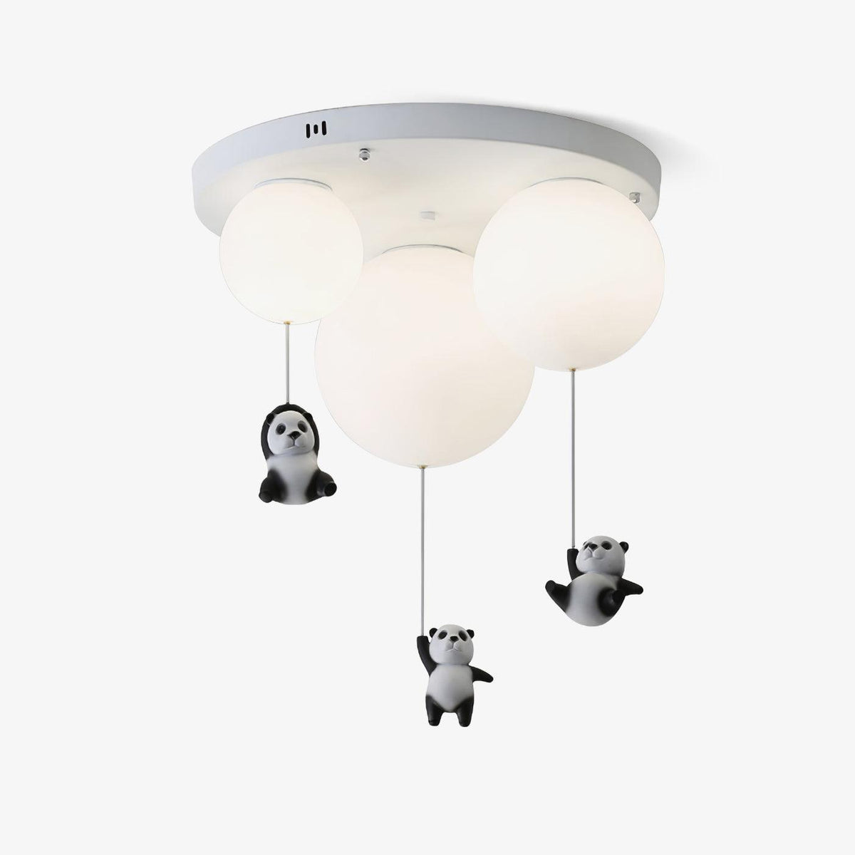 Yrath lámpara de techo elegancia Panda de vidrio