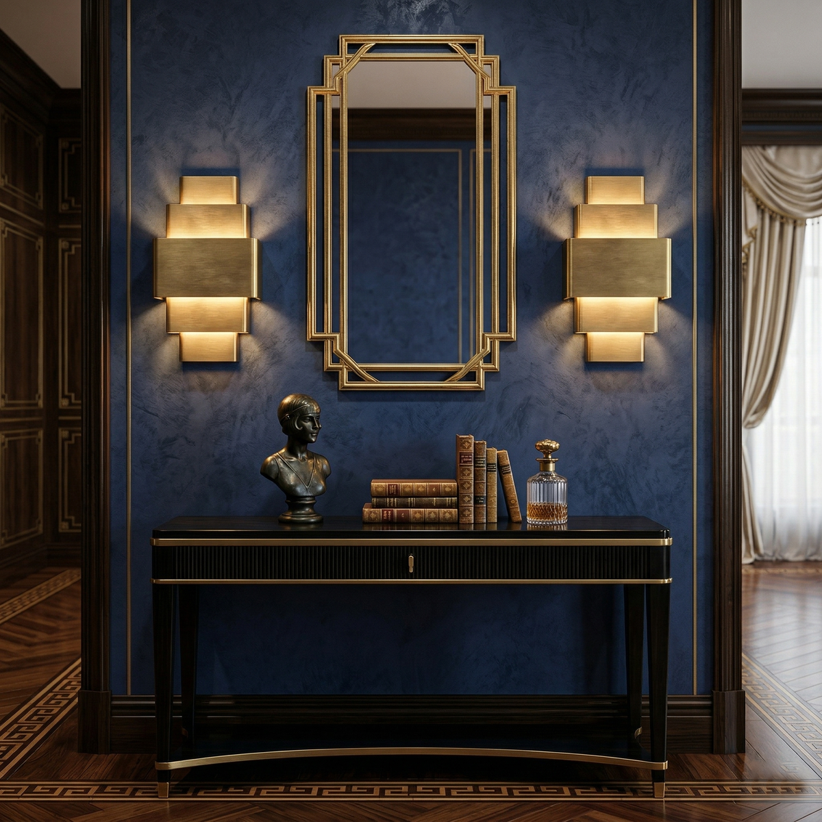 Casaella aplique de pared de latón