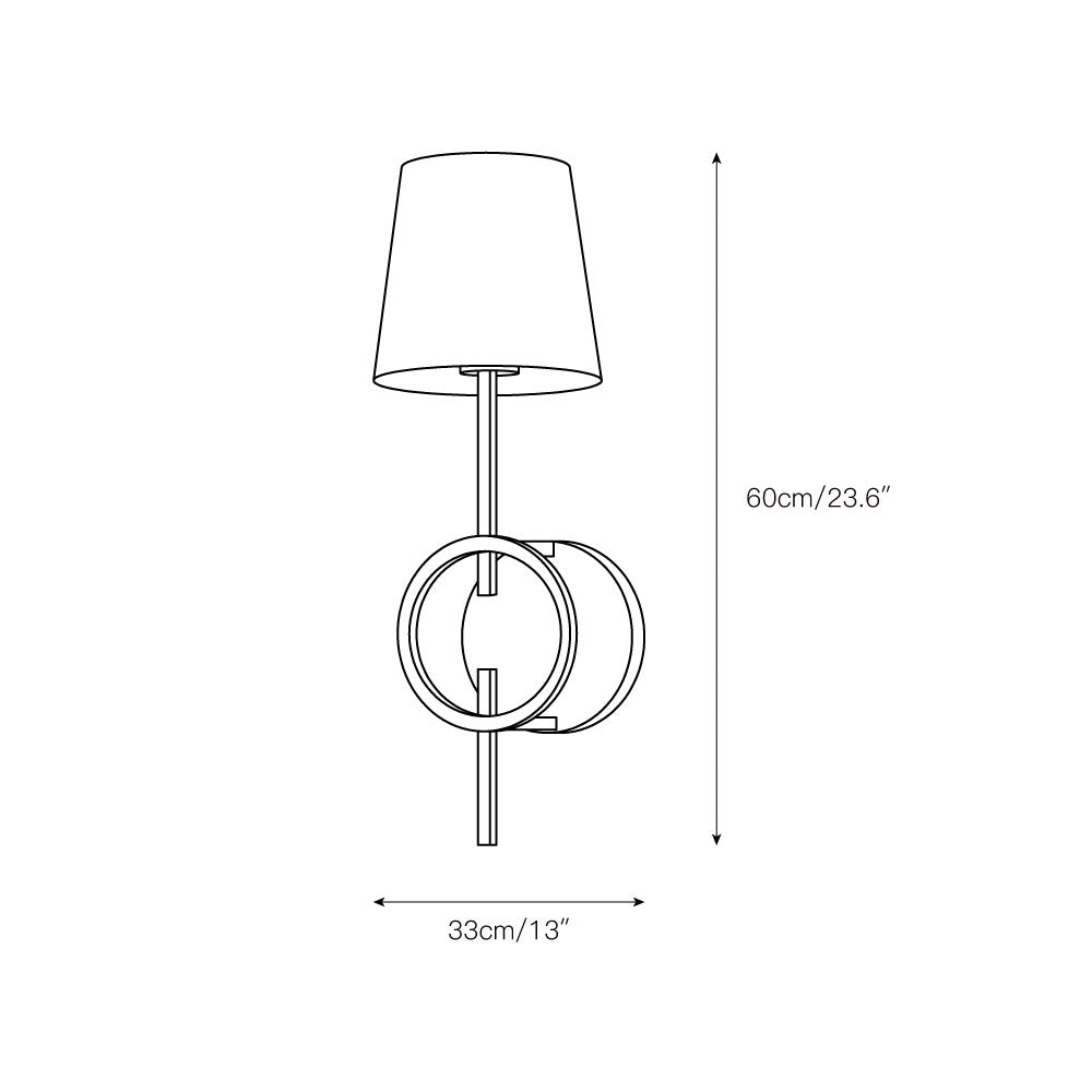 Evtalila aplique de pared
