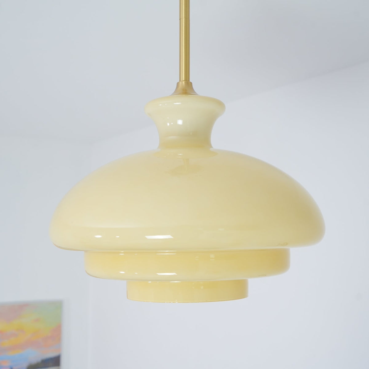 Sunbeam lámpara colgante moderna de vidrio