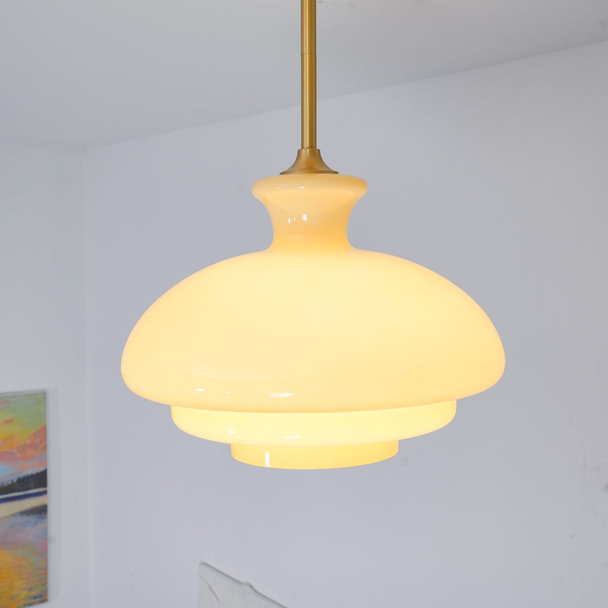 Sunbeam lámpara colgante moderna de vidrio