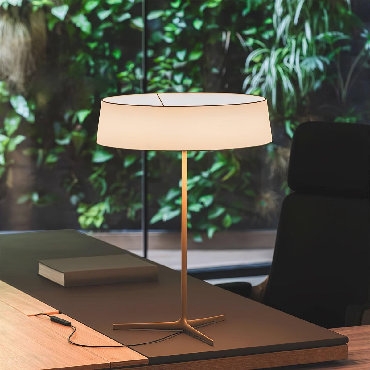 Linivira lámpara de mesa de tejido escandinava