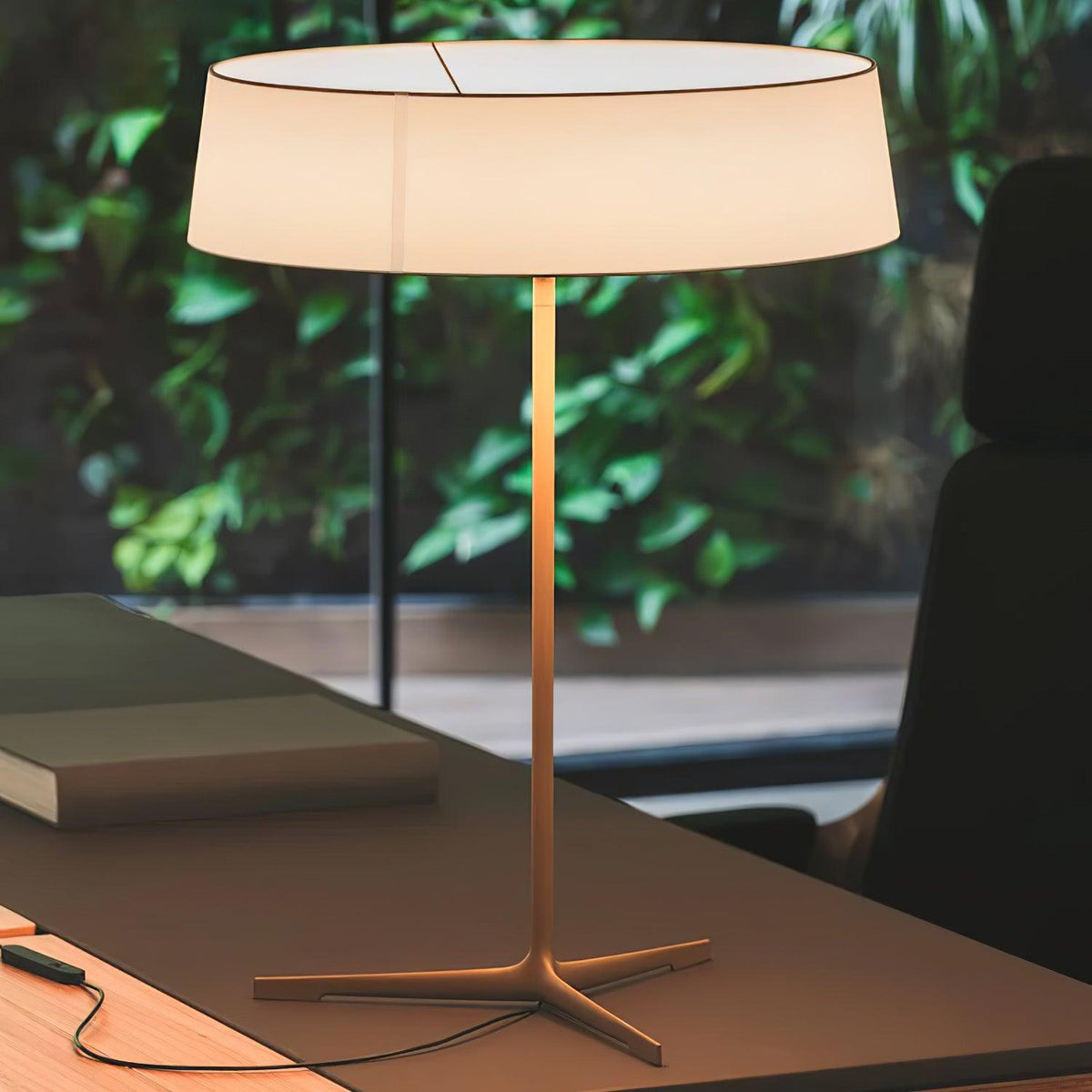 Linivira lámpara de mesa de tejido escandinava