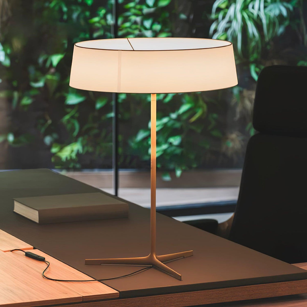 Linivira lámpara de mesa de tejido escandinava