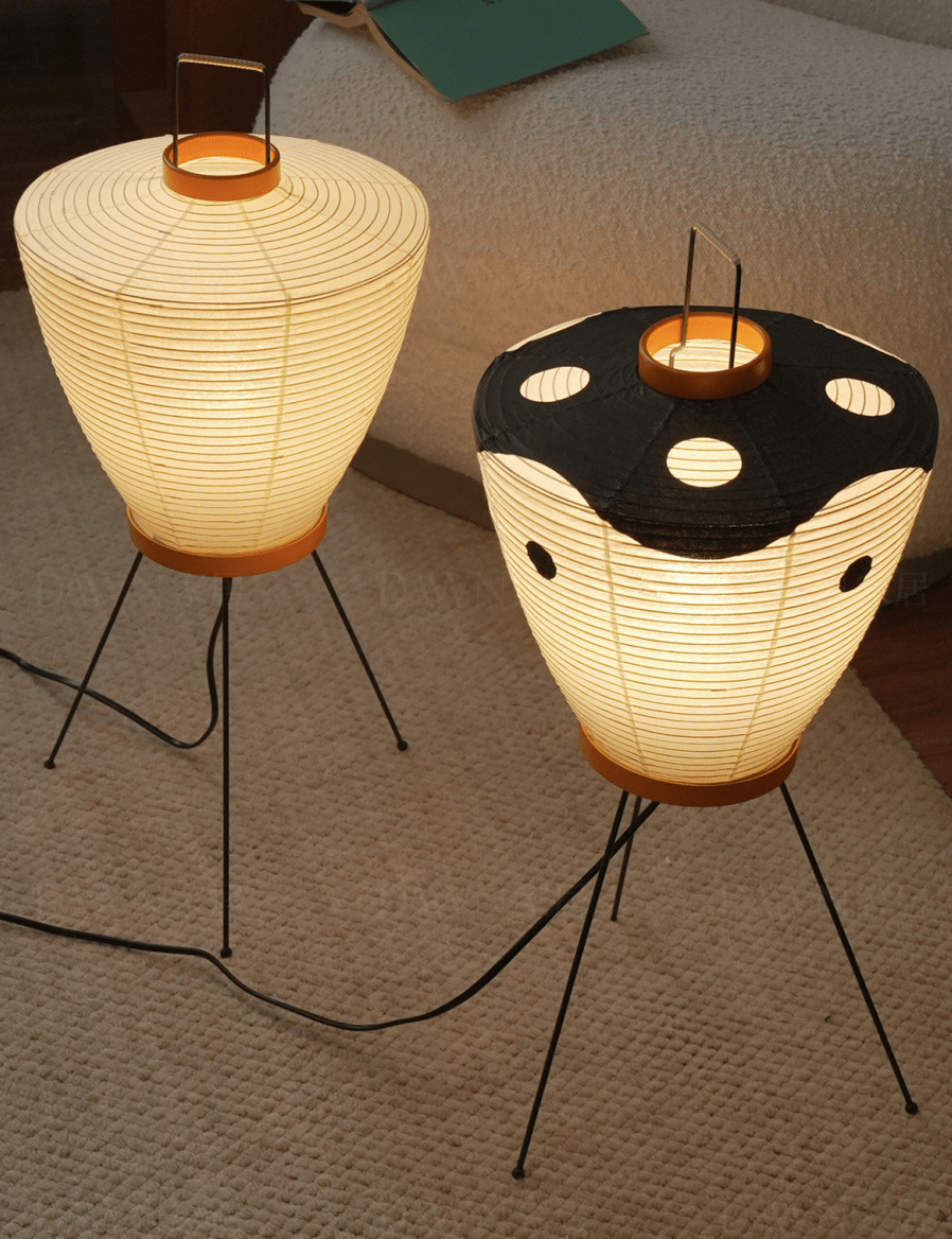 Marivelle lámpara de mesa de papel farol