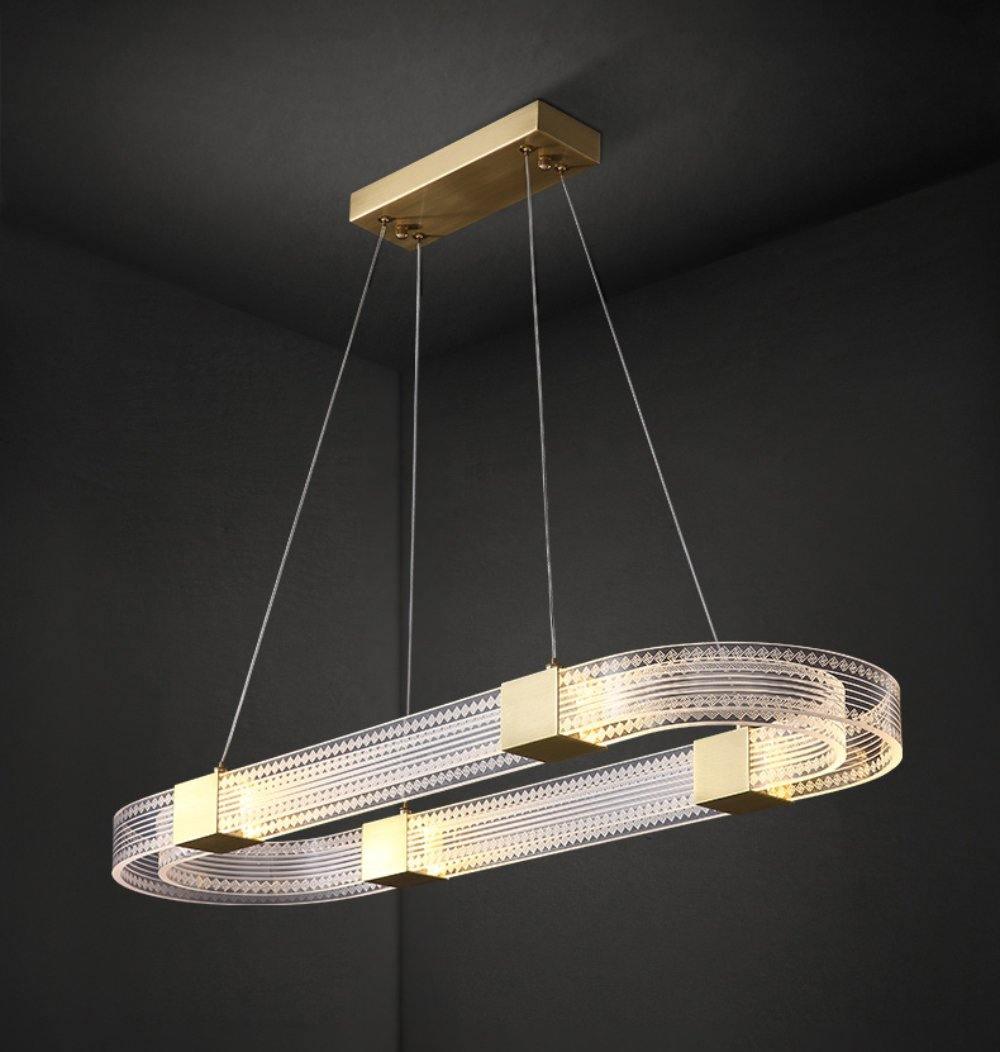 Eurdora lámpara de araña moderna minimalista anillo LED