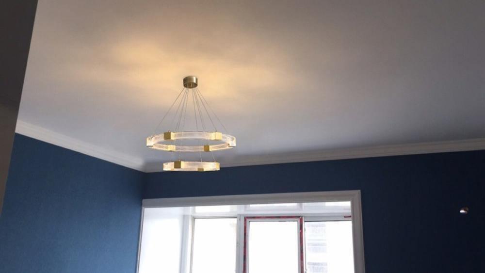 Eurdora lámpara de araña moderna minimalista anillo LED