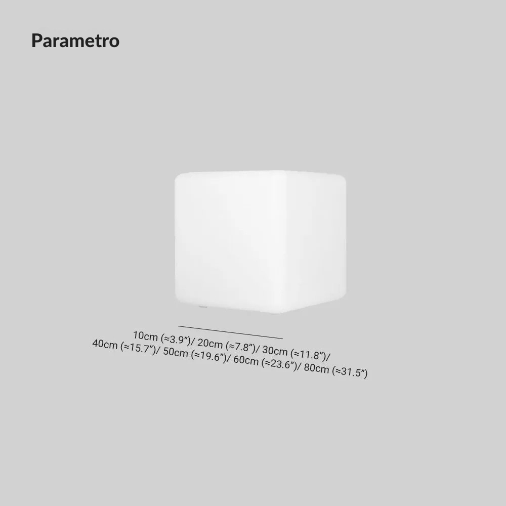 Ray Lámpara de Suelo Cuadrada Minimalista para Exterior