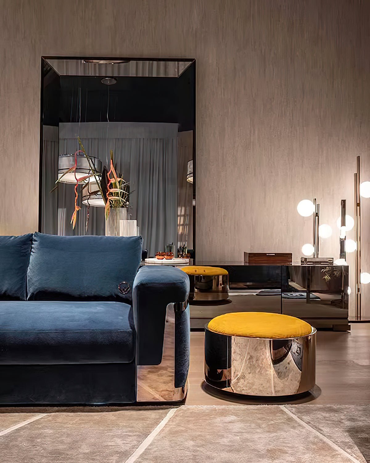 Luma lámpara de mesa contemporánea de vidrio