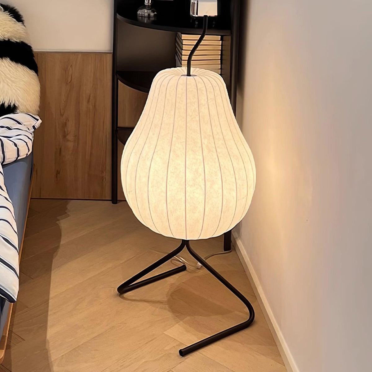 Calerielle lámpara de pie minimalista en forma de pera