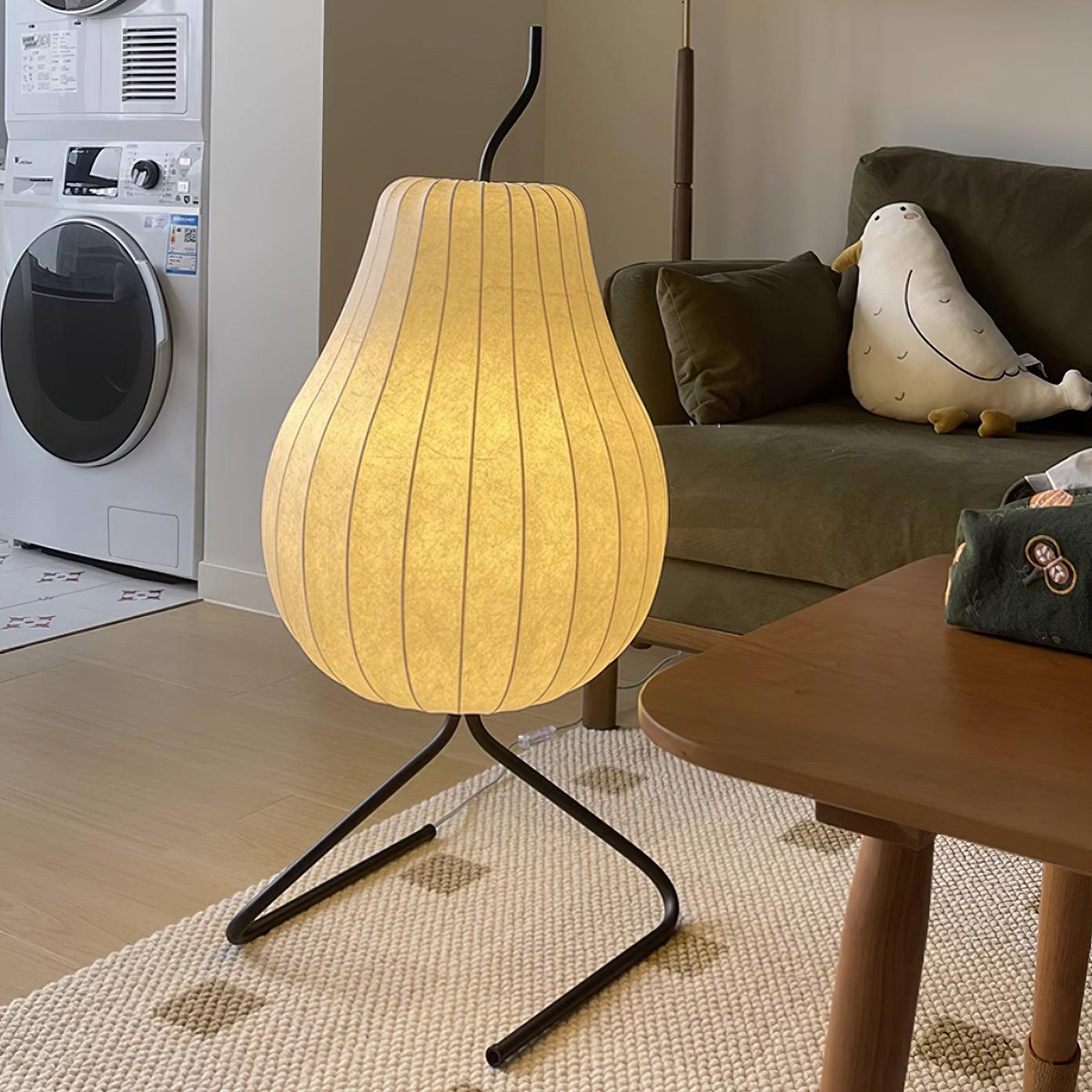 Calerielle lámpara de pie minimalista en forma de pera