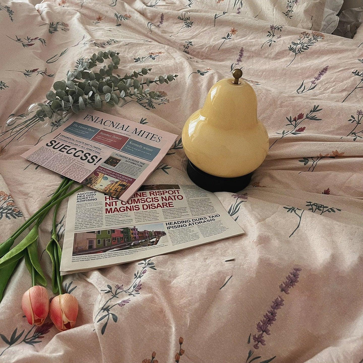 Lumaic lámpara de mesa de vidrio whimsical