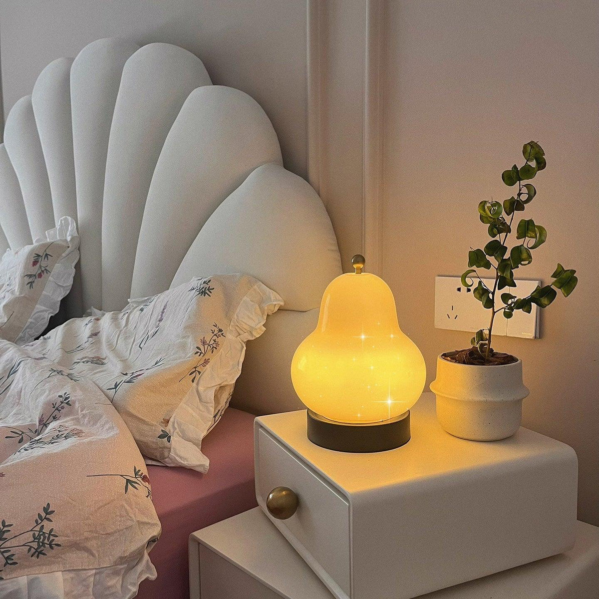 Lumaic lámpara de mesa de vidrio whimsical