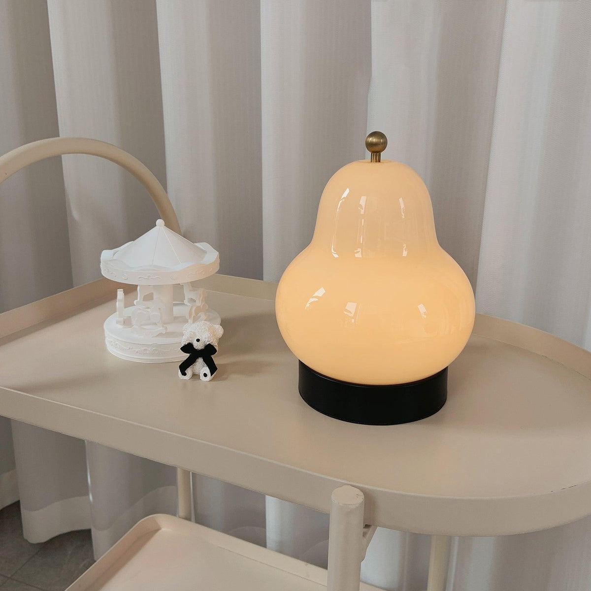 Lumaic lámpara de mesa de vidrio whimsical