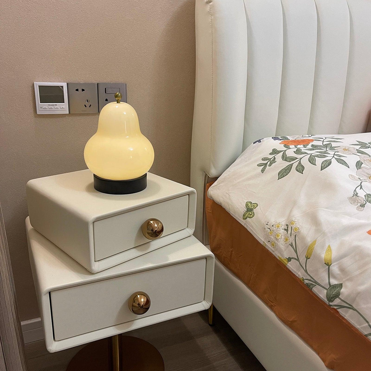 Lumaic lámpara de mesa de vidrio whimsical